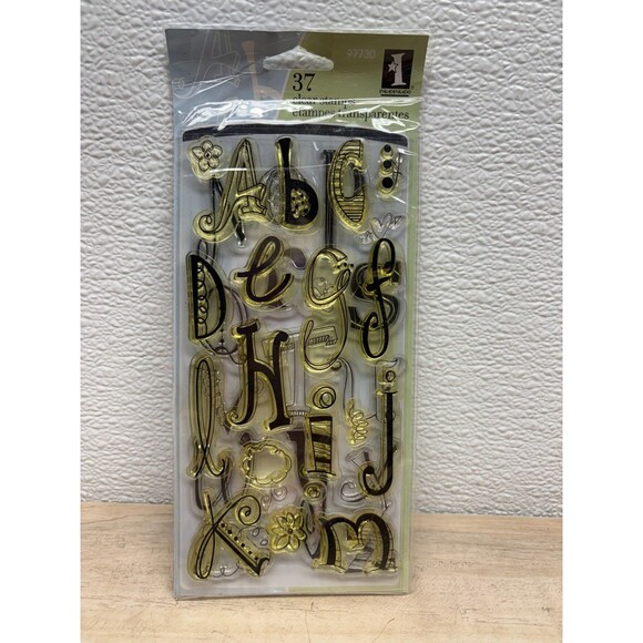 Inkadinkado 37 Clear Stamps Set Doodle Alphabet - Picture 1 of 4